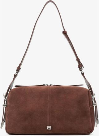 Pinko 24 Classic Suede - Bags - Mujer - Marr&oacute;n - ONE SIZE