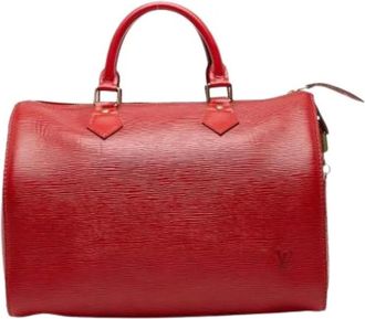 Louis Vuitton Pre-owned Handbags, female, Red, Size: ONE SIZE Pre-owned Leather Handbag