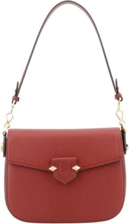 Pourchet Grand Trotteur - Dames - Schoudertassen - Rood - ONE Size - Leer - Tassen