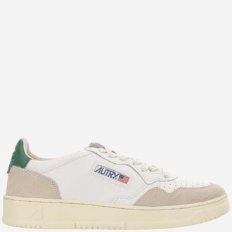Autry White Green Lace Up Sneakers