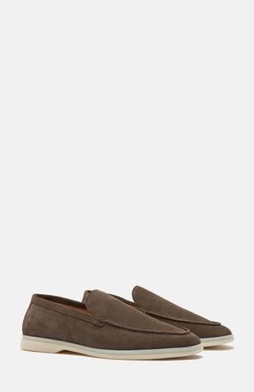 Scarosso Ludovico Loafers in Deep Taupe - Suede at Nordstrom, Size 43.5