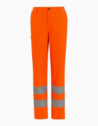 Regatta Mens Regatta Mens Stretch Hi-Vis Trousers - Orange - Size: 32/32