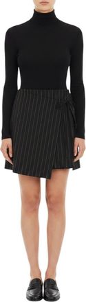 Sportmax Black Stripes Above Knee Skirt