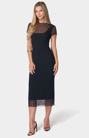 Bebe WomenS Mesh T-Shirt Dress