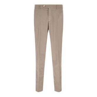 Brunello Cucinelli Italian Fit Cotton Gabardine Trousers - male - Brunello Cucinelli - Slim-fit Trousers - Beige - 5XL - Trousers