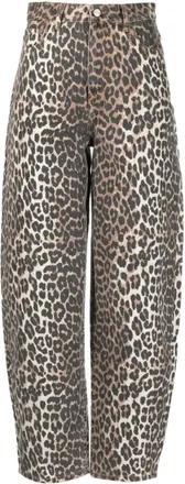 Ganni Stary Jeans - Dames - Jeans - Bruin - Maat: W27 Katoen