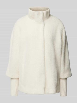 Comma Jacke mit Stehkragen in Weiss, Gr&ouml;&szlig;e 42