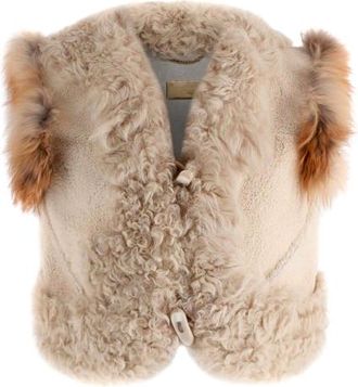 Dolce & Gabbana Dolce and Gabbana Fox Fur and Shearling Gilet Size M