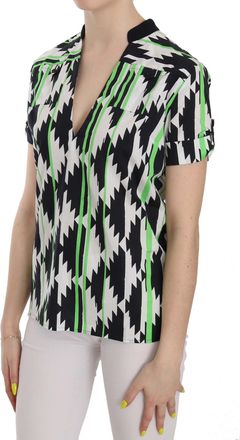 Costume National Womens Multi Plunging Top Blouse Polyester