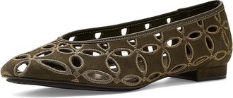 Bernardo Brie Womens Flat Shoes Dark Olive : 6.5 M, Leather/Suede