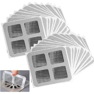 OEM Paquete De 20 Pegatinas Desechables Para Desag&uuml;e De Ducha, Atrapacabellos, Filtro De Suelo, Filtro De Pelo, Pegatinas Para Ba&ntilde;o, Lavadero, Ba&ntilde;era - Cr
