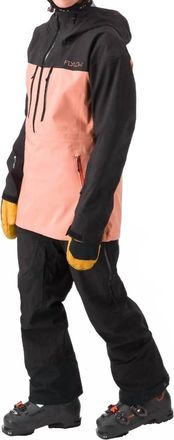 FlyLow Lucy Ski Anorak Jacket In Sundrenched/black