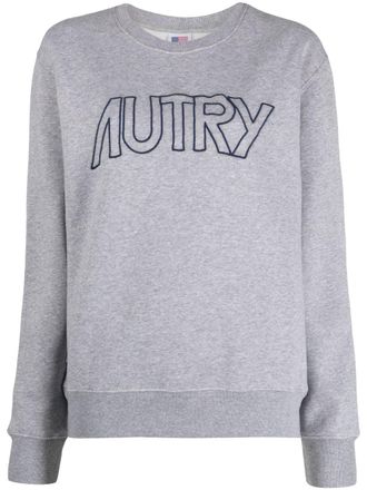 【送料&関税込】Autry Grey Crewneck Sweater With Logo Patch Gray Autry Crew Neck Sweaters: Shop up to −51% | Stylight