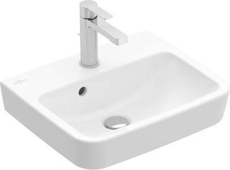 Villeroy & Boch Villeroy&boch - Lavamanos, 450 X 370 Mm, Ovalado, Para Grifer&iacute;a De 3 Orificios, Orificio Central Para Grifer&iacute;a Perforado, Con Rebosadero, Cer&aacute;mica San