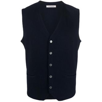 La Fileria Button-down Cotton Gilet
