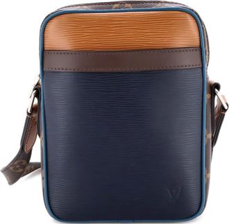 Louis Vuitton Danube Handbag Epi leren crossbodytas met monogram canvas - Blauw