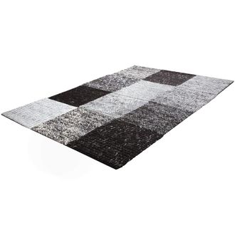 Paco Home Paco Home - Alfombra Hecha A Mano De Alta Calidad De Algod&oacute;n A Cuadros Trenzada En Marr&oacute;n Y Beige 200x300 Cm