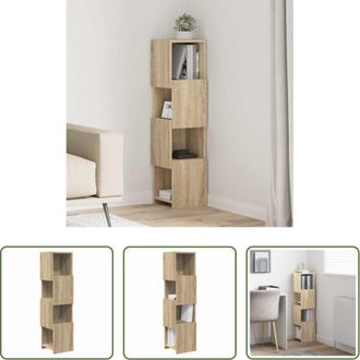 vidaXL Armadio angolare - Mobile angolare Rovere Sonoma 25,5x25x102cm Legno multistrato