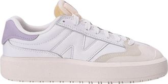New Balance Platform Leren Veterschoen - Dames - Sneakers - Wit - 37 1/2 EU - Schoenen