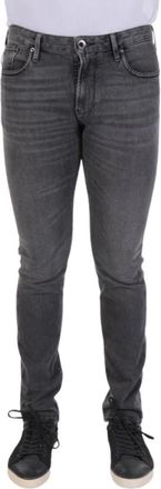 Emporio Armani Heren, Jeans, Grijs, Maat: W38 Leer
