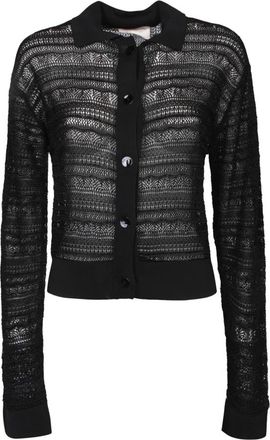 ATOMOFACTORY Zwarte Cardigan Trui Chic Cozy - Dames - Vesten - Zwart - L - Truien & Vesten
