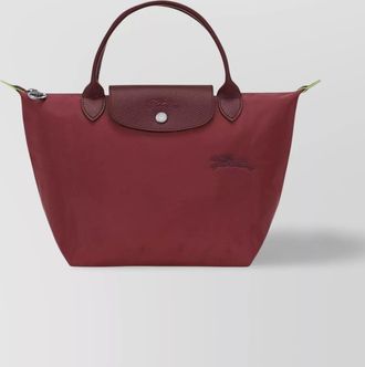 Longchamp foldable bag leather trim