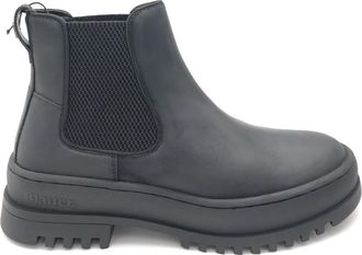 Blauer Iuka Chelsea Boot - Heren - Chelseaboots - Zwart - 43 EU - Leer - Schoenen