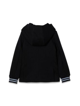 Emporio Armani Logo Cotton Blend Jacket - Blue