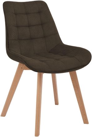 Clp Silla De Comedor Brook Cord Marr&oacute;n