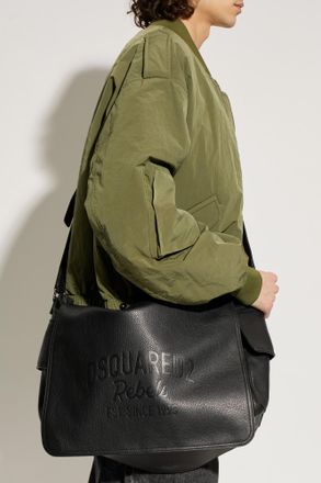 Dsquared2 Leather Shoulder Bag, Womens, Black