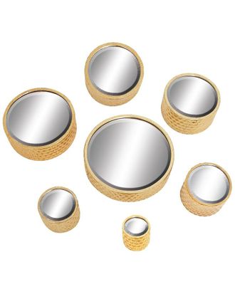 CosmoLiving by Cosmopolitan Cosmoliving By Cosmopolitan Cosmoliving By Cosmopolitan Set Of 7 Glam Round Metal Wall Mirror