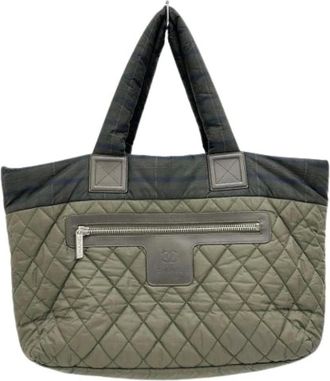 Chanel Pre-owned Tote Bags, female, Green, Size: ONE SIZE Pre-owned Vintage Tote Bag