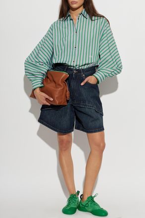 Loewe Oversize Shirt, Womens, Green
