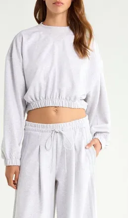 adidas Originals Crewneck Sweatshirt in Light Grey Heather at Nordstrom, Size X-Large