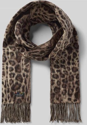 Fraas Schal mit Fransen Modell Cashmink in Taupe, Gr&ouml;&szlig;e 1