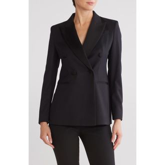 BOSS Jatuxa Peaked Lapel Blazer in Black at Nordstrom Rack, Size 2
