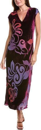 Johnny Was Petite Toto Bias Silk-Blend Maxi Dress