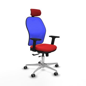 Piqueras y Crespo Silla De Oficina Piqueras Y Crespo Jorquera Rojo Simil Piel