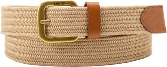 Levi's Stretchg&uuml;rtel LEVIS STRECH WOVEN BELT OV, Damen, Gr. 100, beige, Kunstfaser, G&uuml;rtel Stretchg&uuml;rtel
