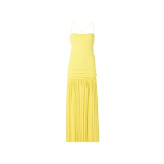 Jacquemus Maxi Dresses, female, Yellow, Size: XS Abiha Dress