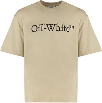 Off-white Off- Cotton Mens T-Shirt