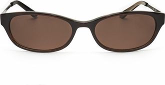 Anna Sui Ladies Brown Oval Sunglasses AS 566AS