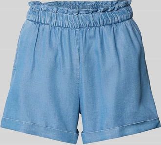 Vero Moda Loose Fit Shorts aus Lyocell in Denim-Optik Modell HARPER in Jeansblau, Größe XS