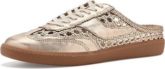 Dolce Vita Notice Slide Woven Womens Shoes Gold : 9.5 M, Leather