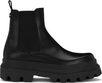 Dolce & Gabbana Chelsea Boots van Geborsteld Kalfsleer - Heren - Chelseaboots - Zwart - 41 EU - Leer - Schoenen
