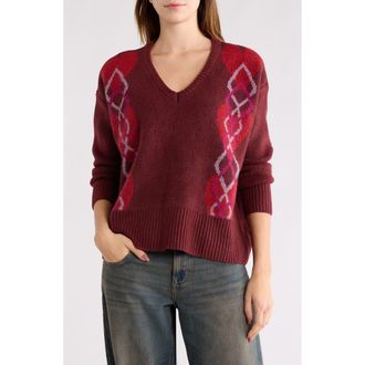 PacSun Elin Relaxed Fit Sweater in Burgundy at Nordstrom Rack, Size X-Small