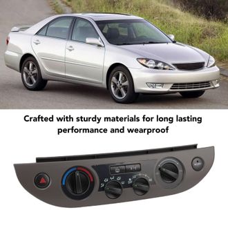 OEM Panel De Control De Aire Acondicionado 55902-06040 Gris, Conjunto De Ventilador Y Botones Para Toyota Camry 2002-2006, Compatible Con Modelos Le/se Ma