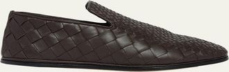Bottega Veneta Mens Sunday Intrecciato Degrade Leather Slippers