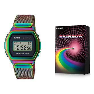 Casio Vintage Premium Digital Watch Rainbow Special box A1000PRW-1PR