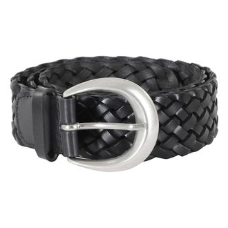 Orciani Belts, female, Black, Size: 80 CM Braided Leather Belt